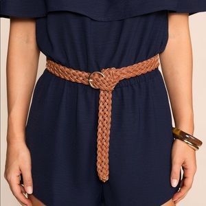 Braided Leather Belt